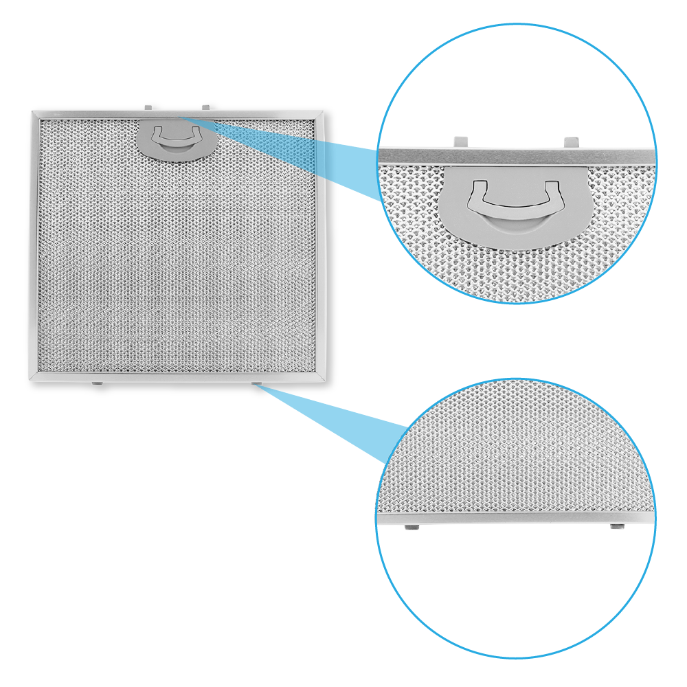 Metaalfilter 261x240mm geschikt voor Airone ACFMAA9X26X24MC000