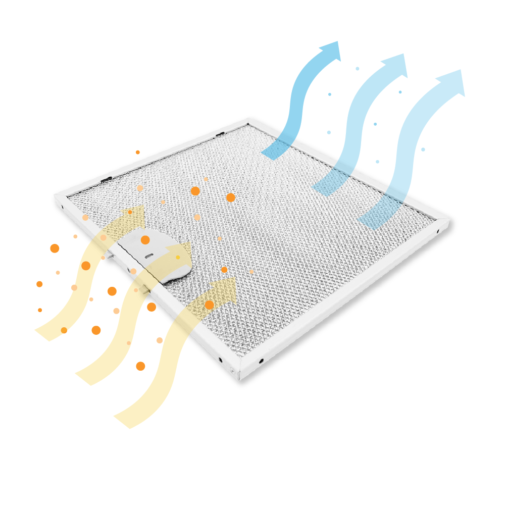 Metaalfilter 261x240mm geschikt voor Airone ACFMAA9X26X24MC000