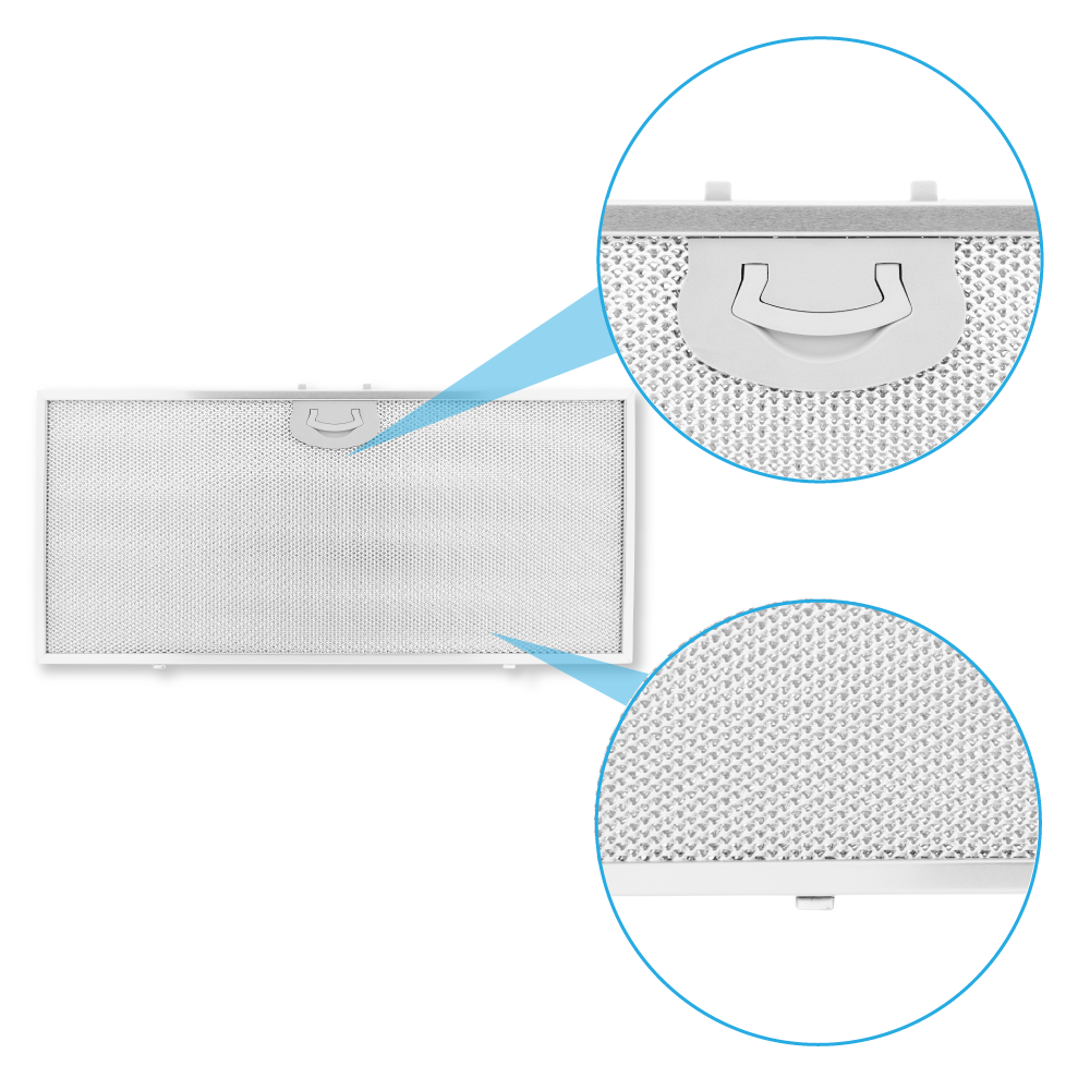 Metaalfilter 480x220mm geschikt voor Airone ACFMAA9X48X22MC000