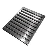 Lamellenfilter Zilver 400x500x25mm voor Horeca Afzuigkap