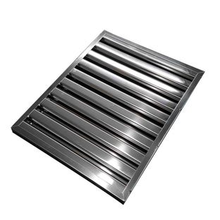 Lamellenfilter Zilver 400x500x25mm voor Horeca Afzuigkap