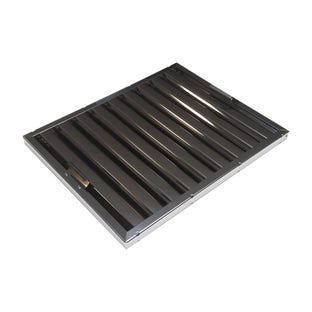 Lamellenfilter Zwart 400x500x25mm voor Horeca Afzuigkap