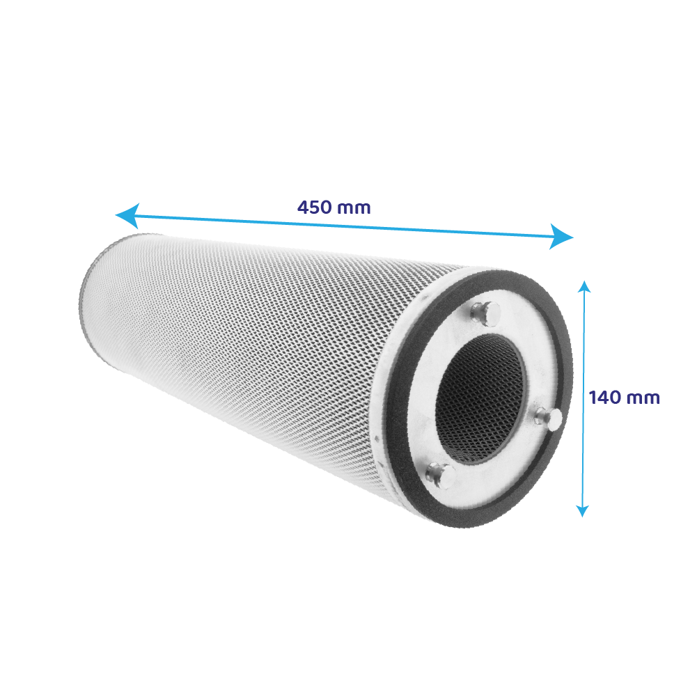 Koolstofpatroon ⌀140x450mm Horeca Geurfilterkast