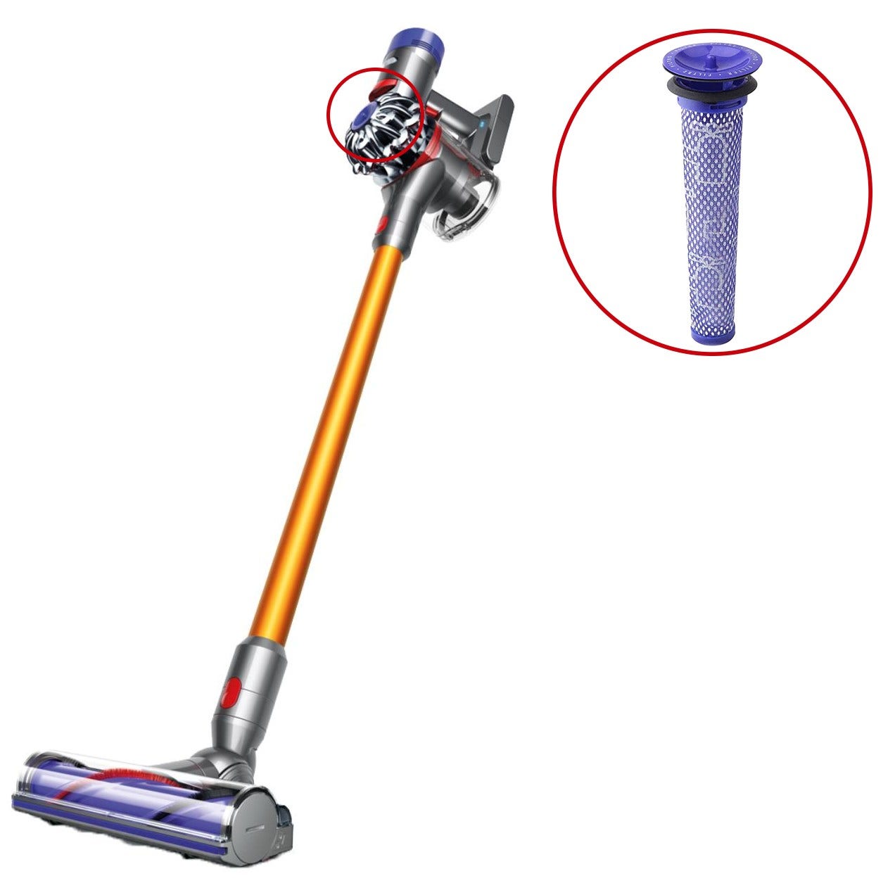 Voorfilter geschikt voor Dyson V6 / V7 / V8 (5st.)