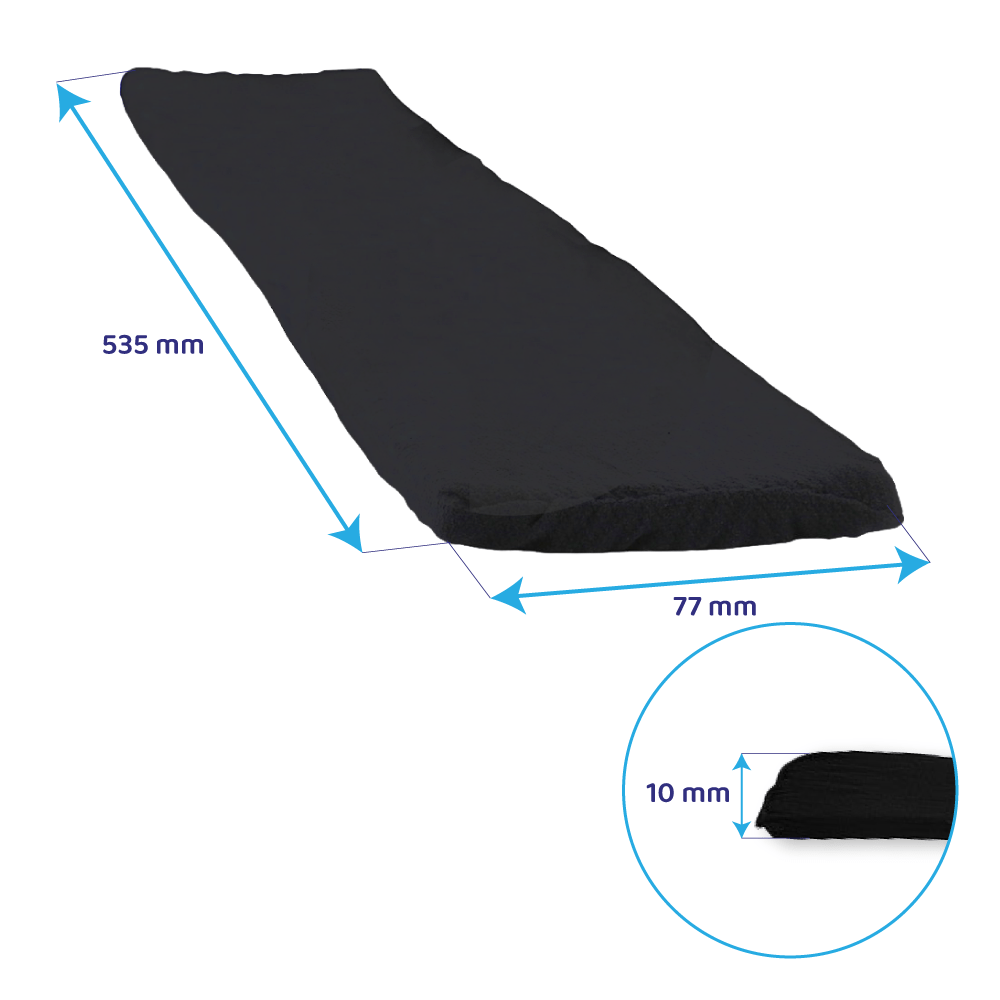 Longlife Koolstoffilter 535x77mm geschikt voor Ikea FÖRDELAKTIG 505.348.54 / 405.158.65 / 405.283.25