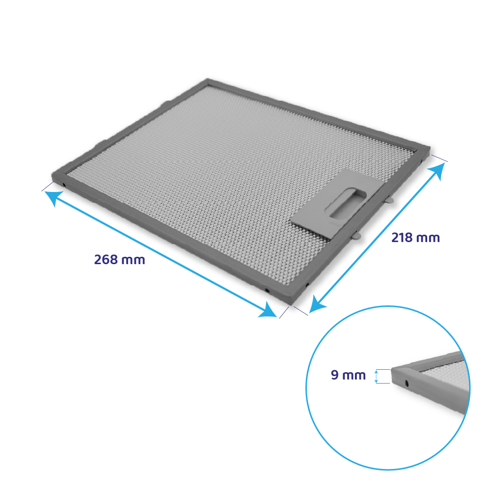 Whirlpool Metaalfilter 215x268x8mm 481248048083