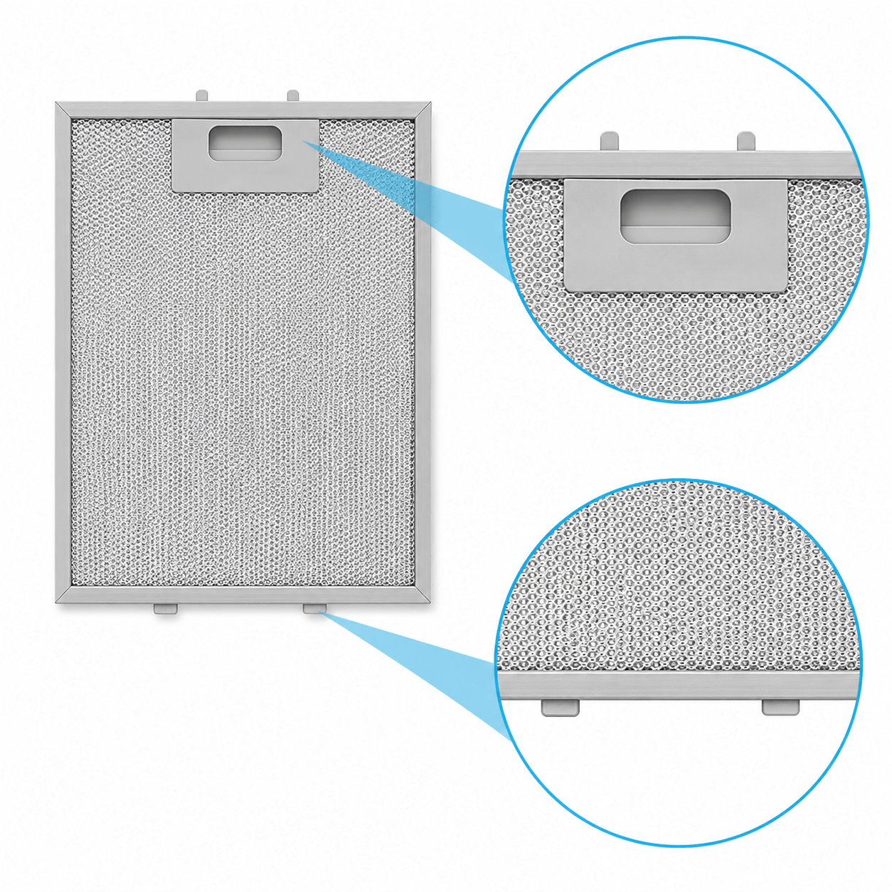 Metaalfilter geschikt voor Ikea 215x268x8mm 481248048083