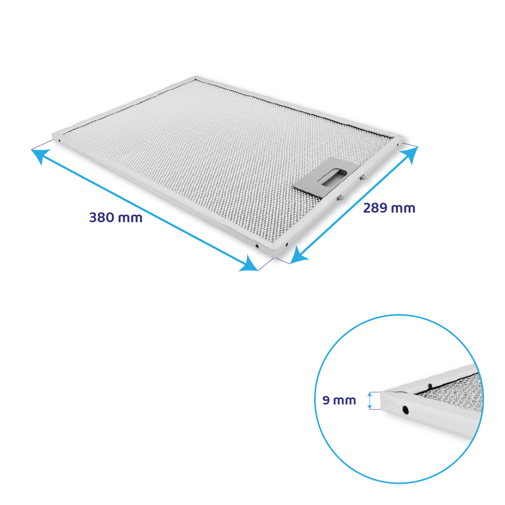 SMEG Metaalfilter 380x290mm GF03RB