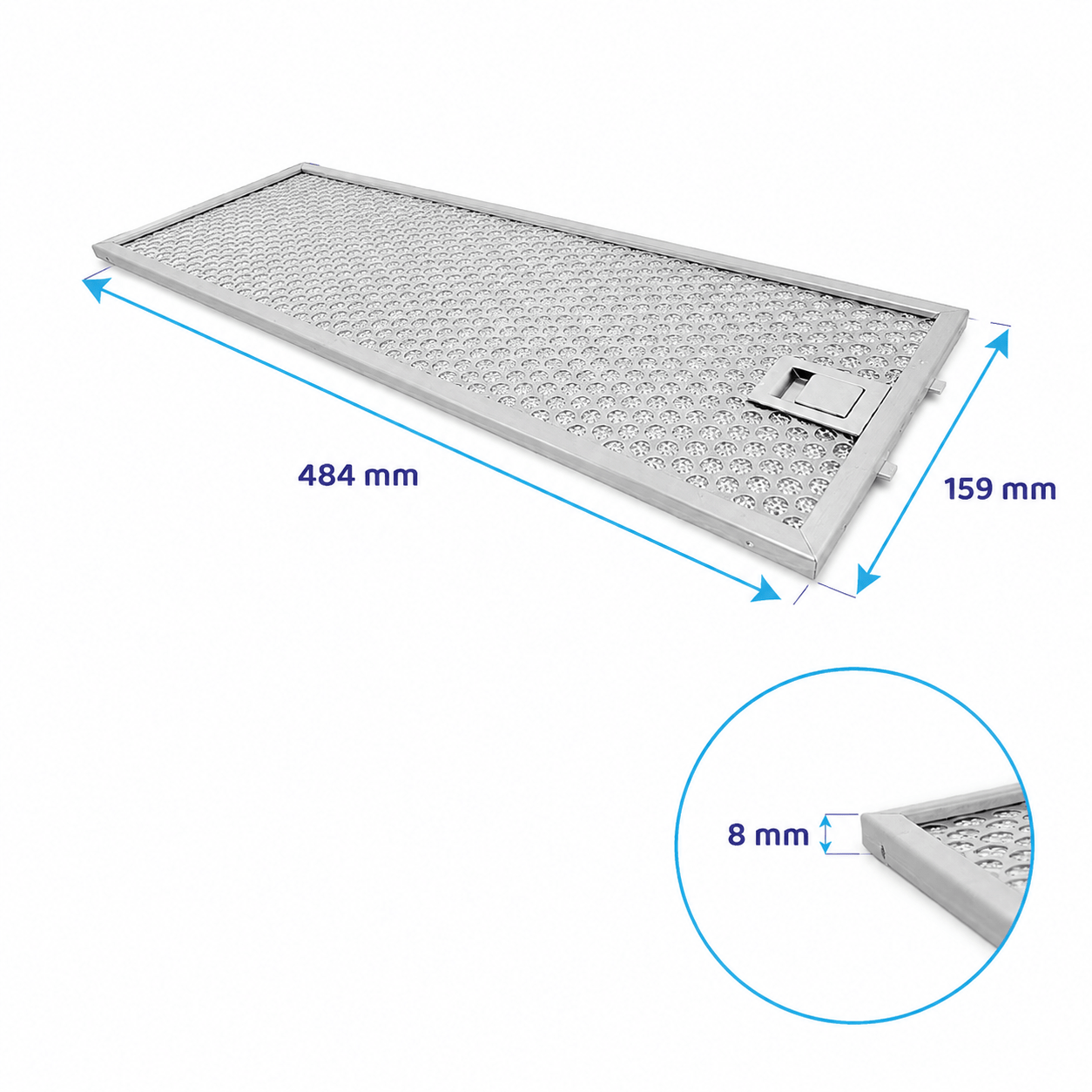 Elica Metaalfilter 484x159x8mm GF043C