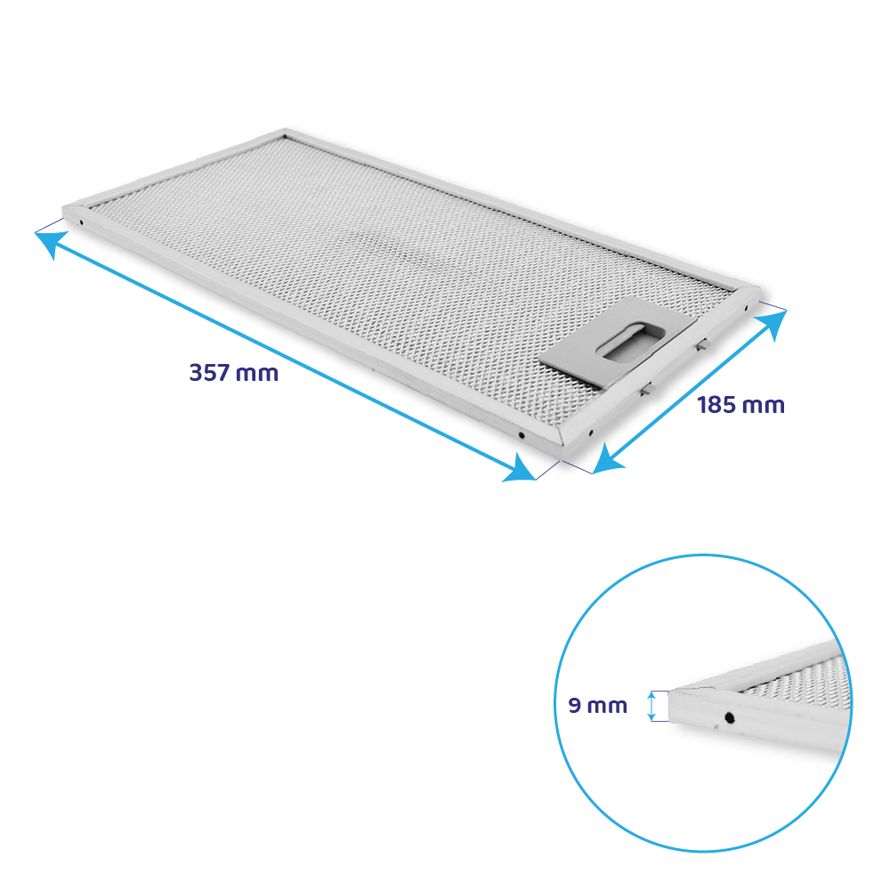 Elica Metaalfilter 185x357mm GRI0025432A