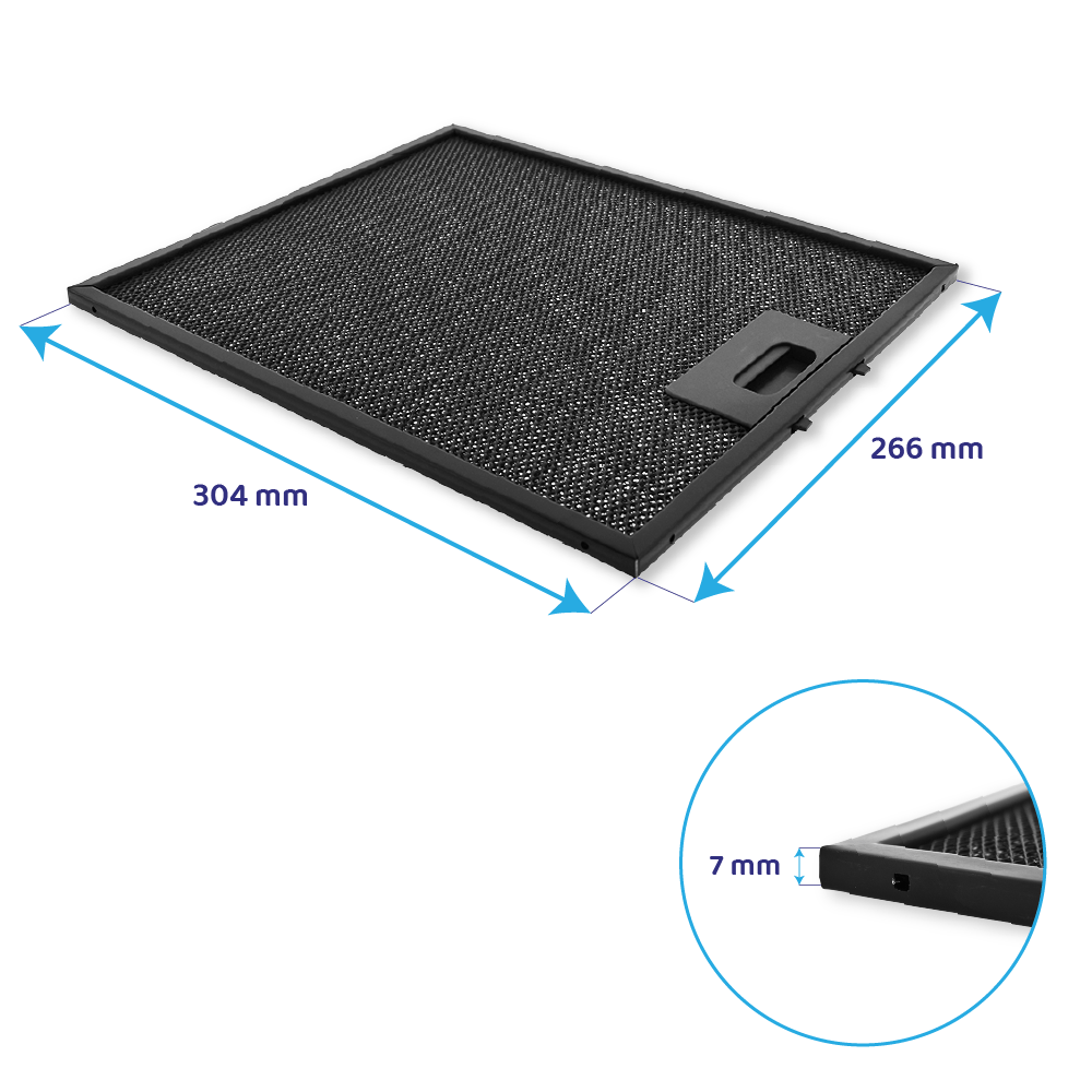Elica Metaalfilter 304x266mm GRI0118980A