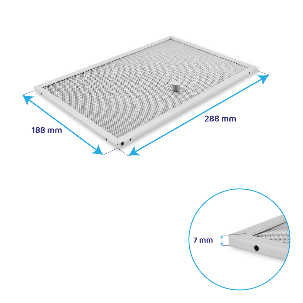 Elica Metaalfilter 188x288mm GRI0142042B