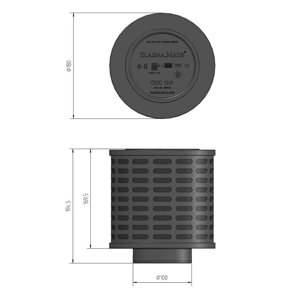 PlasmaMade Plasmafilter voor Pelgrim HF4001