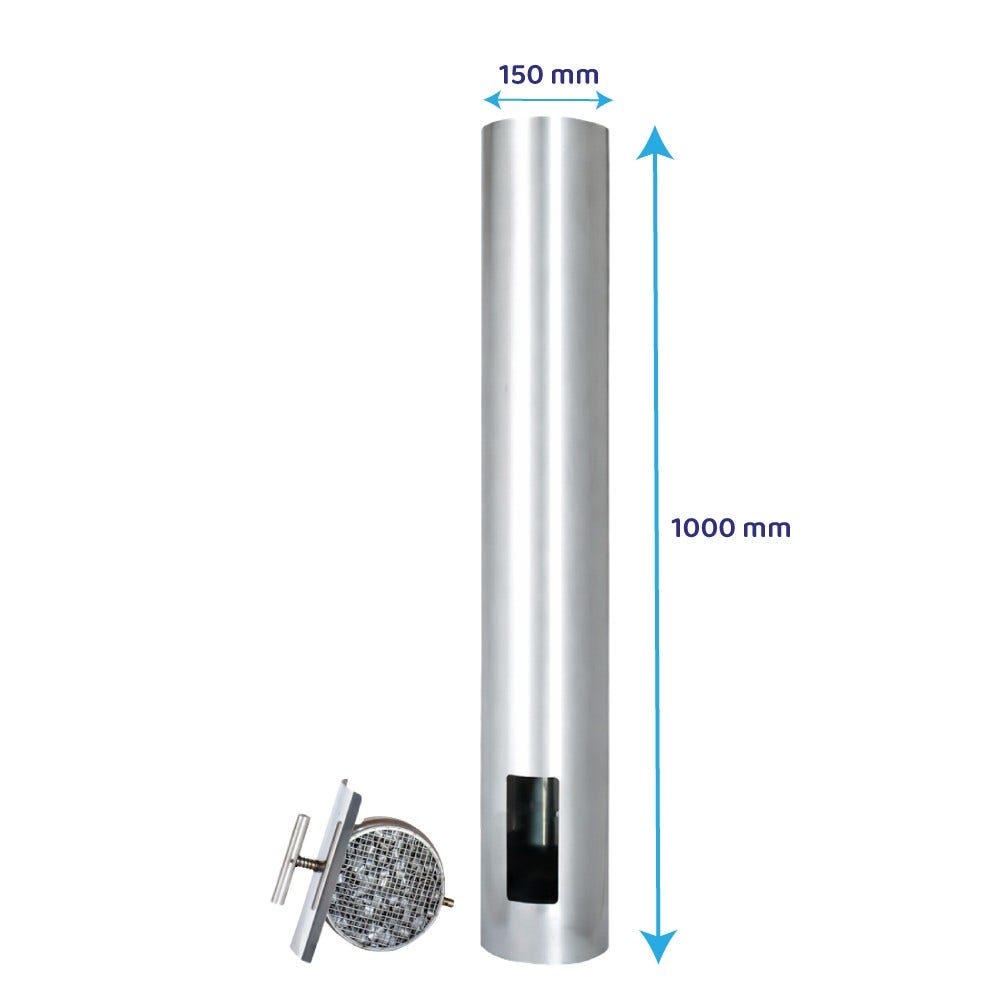 ABCAT® Houtrookfilter Ø150x1000mm RVS