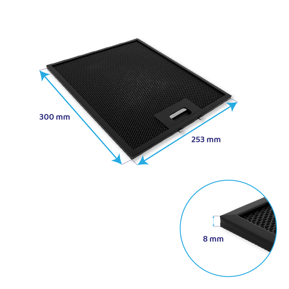 Pelgrim Metaalfilter 300x253mm HF1001 (3St.)