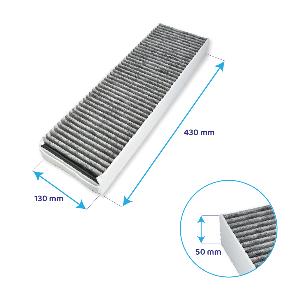 Koolstoffilter PUAKF / GFES / GFESP geschikt voor BORA Pure / X Pure / S Pure / M Pure