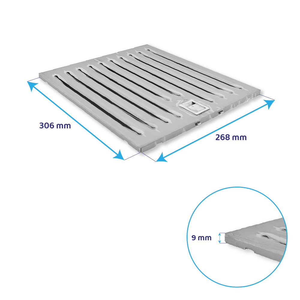 Elica Metaalfilter 306x268mm KIT0010804