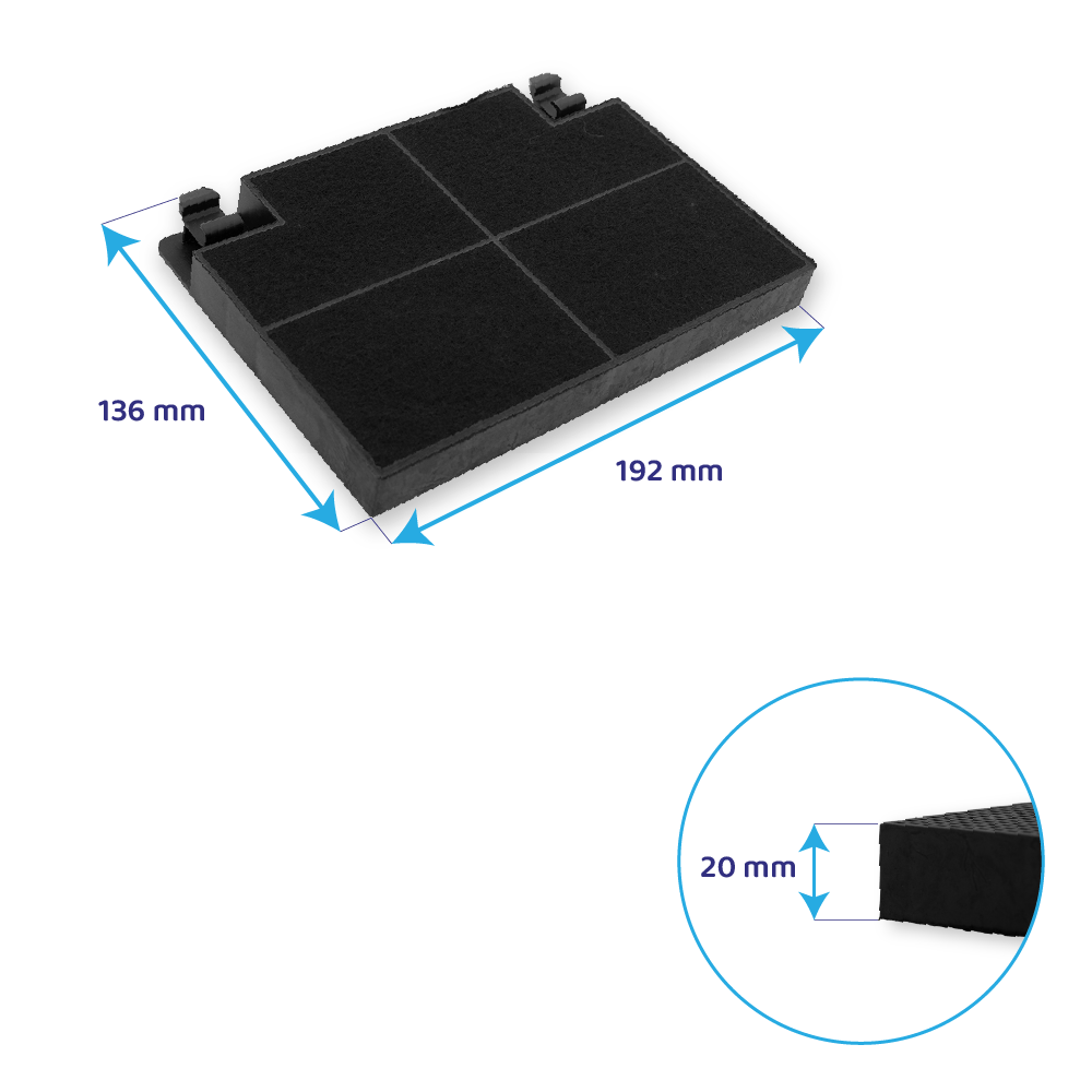 Alno Koolstoffilter MCFE05 / 9029800498 (2St.)