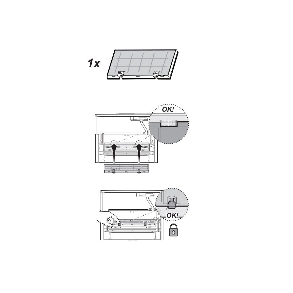 Faure Koolstoffilter MCFE34ST/ 9029865939