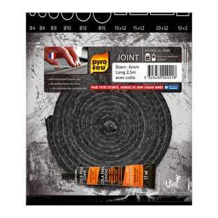 Pyrofeu Kachelkoord rond 6mm Ø + Lijm