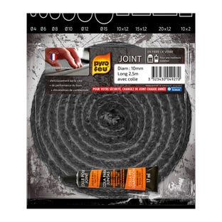 Pyrofeu Kachelkoord rond 10mm Ø + Lijm