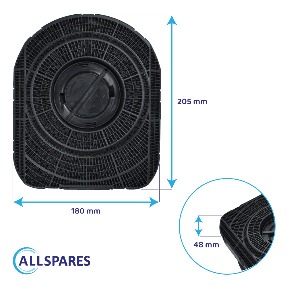 Koolstoffilter geschikt voor Privileg Type 200 / CHF200/1
