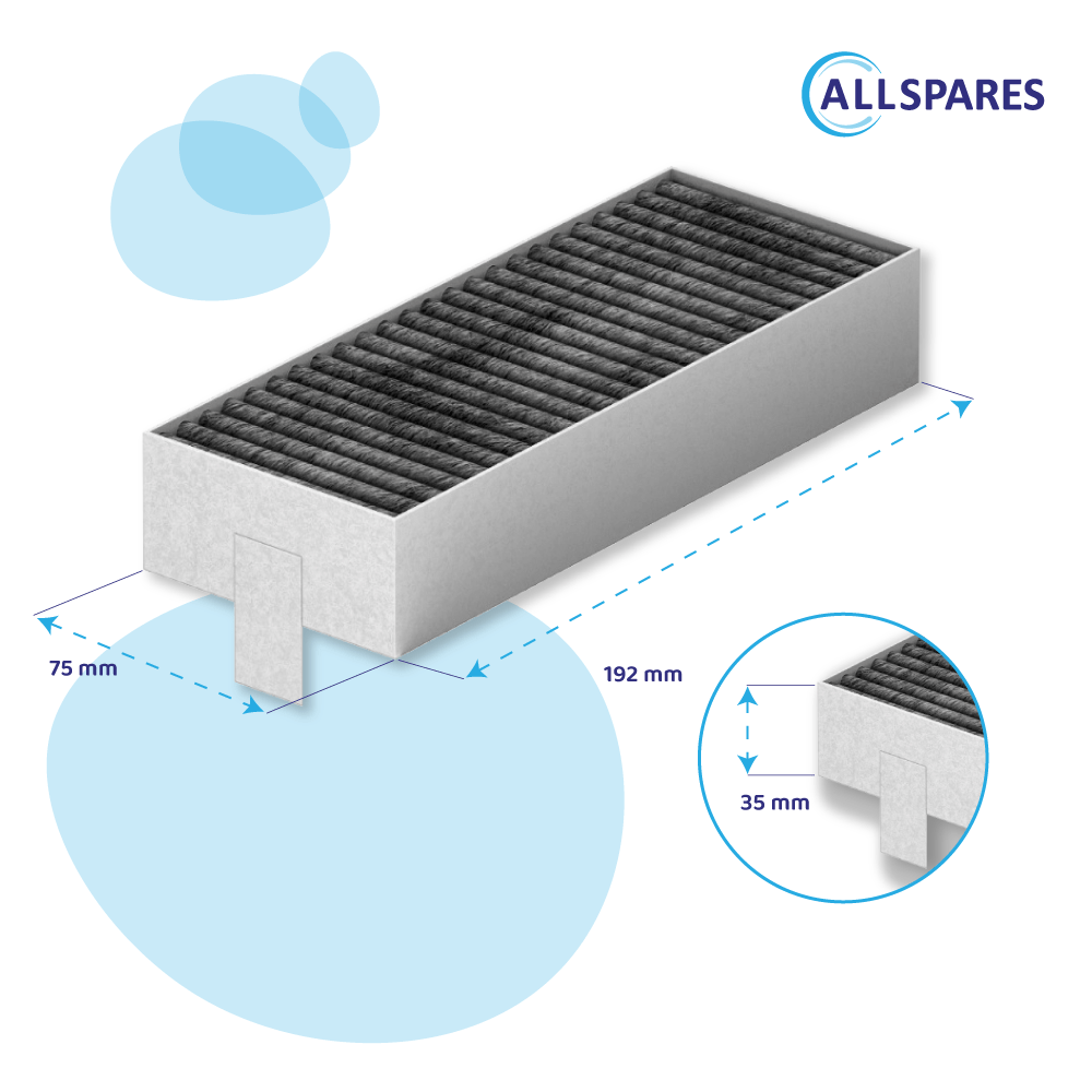 CleanAir Koolstoffilter geschikt voor Gaggenau 17004796 / CA282111 (4st.)