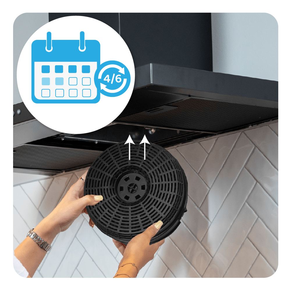 Koolstoffilter geschikt voor Indesit 484000008782 / AKB000 (2St.)