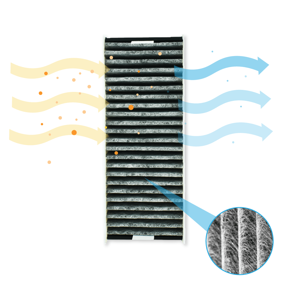 CleanAir Premium Koolstoffilterset Made in Germany met Extra Actieve Koolstof geschikt voor Siemens set 17007113 / HZ9VRUD0