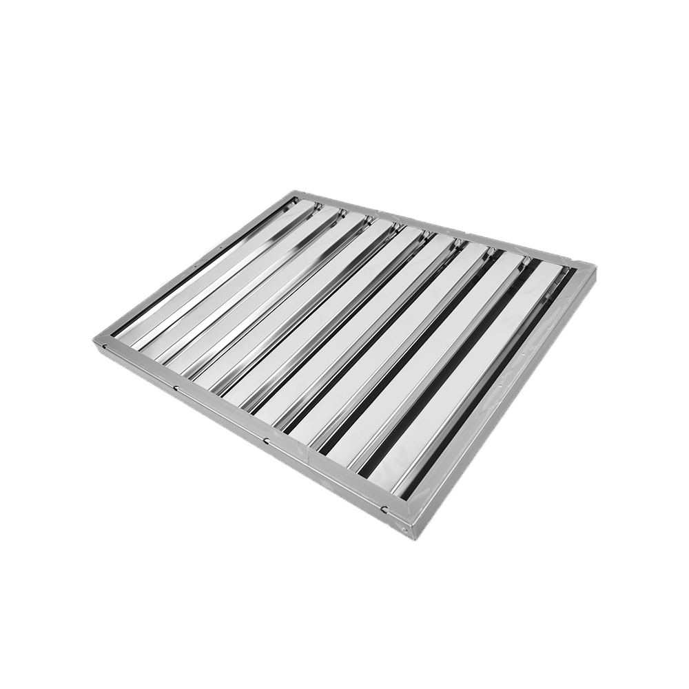 Lamellenfilter Zilver 400x500x25mm voor Horeca Afzuigkap