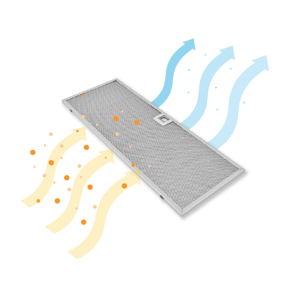 Electrolux Metaalfilter 160x424mm 50286533000 (2st.)