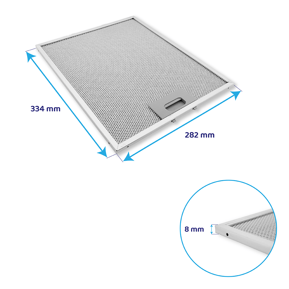 Whirlpool Metaalfilter 334x282mm 480122102386