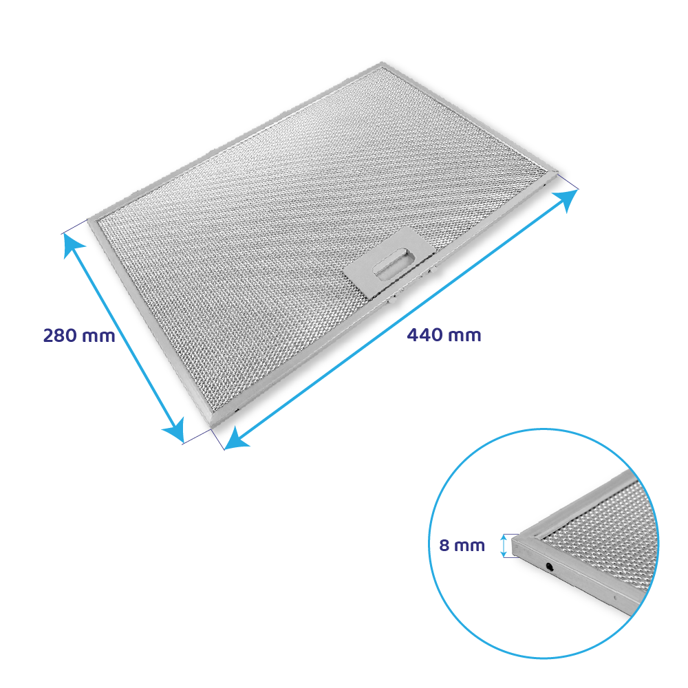 Teka Metaalfilter 440x280mm 81455031