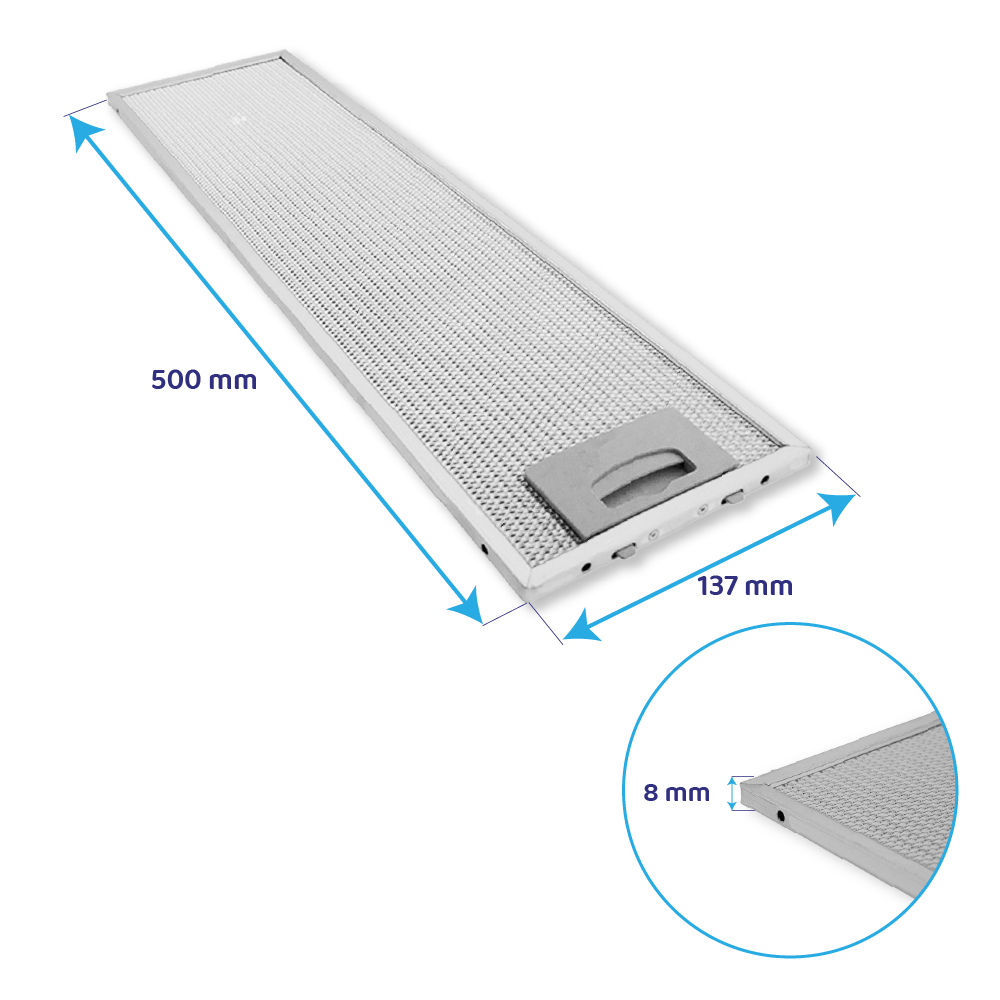 Teka Metaalfilter 500x137mm 61874022