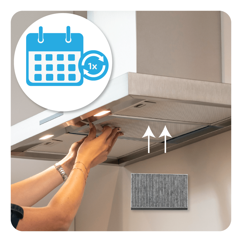 Bosch CleanAir Koolstoffilter 11049702 / 11026771 / DHZ5346 voor schachtbreedte van 345 mm