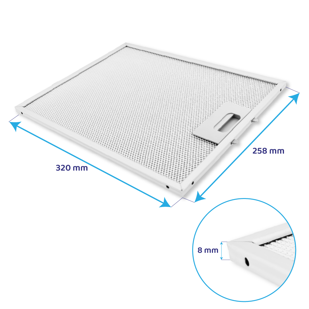 Ignis Metaalfilter 320x258mm 480122102169