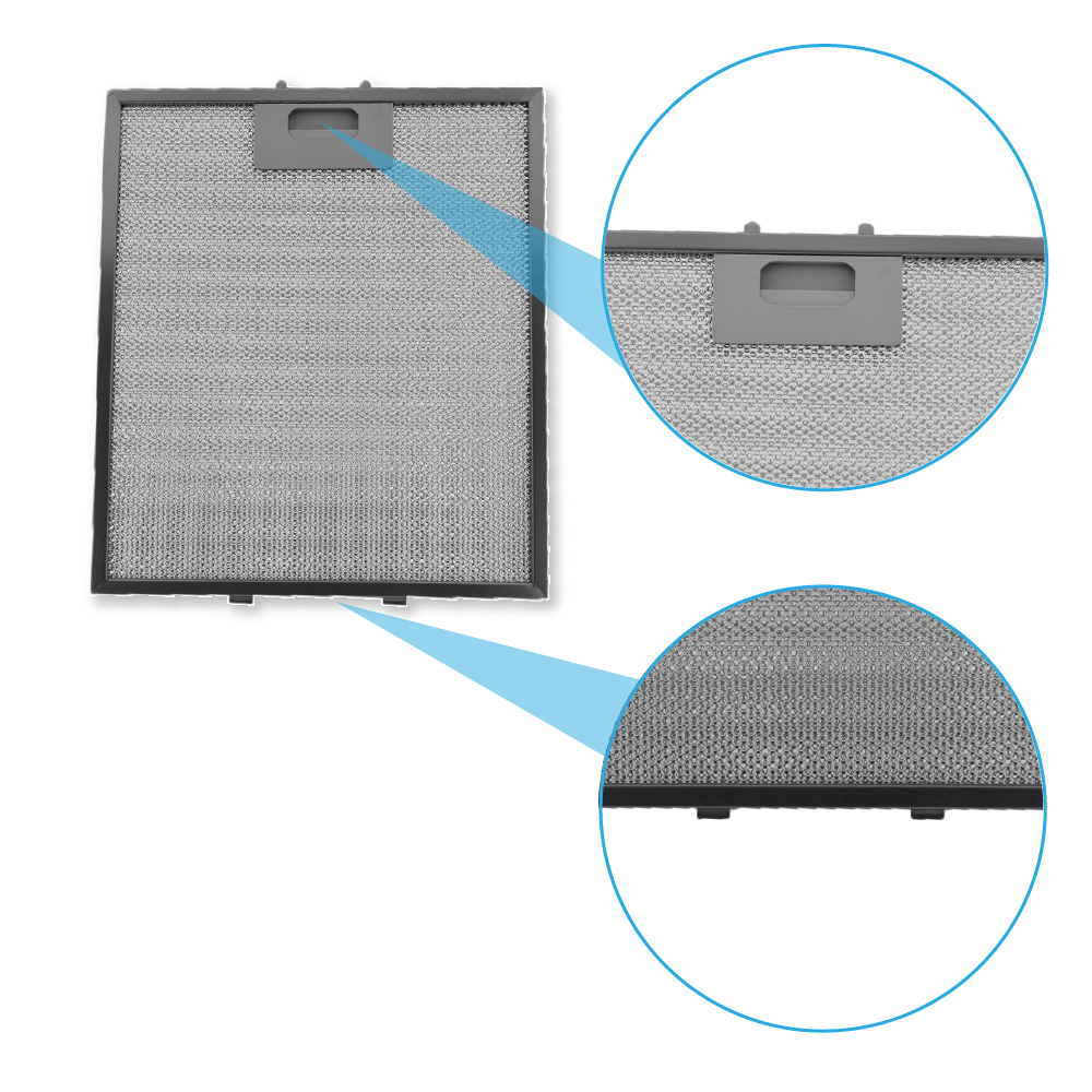 Metaalfilter 305x267mm geschikt voor Ikea 480122102168