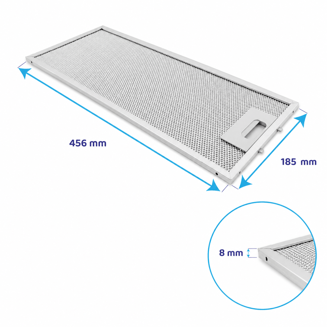 Siemens Metaalfilter 456x185x8mm 00746994