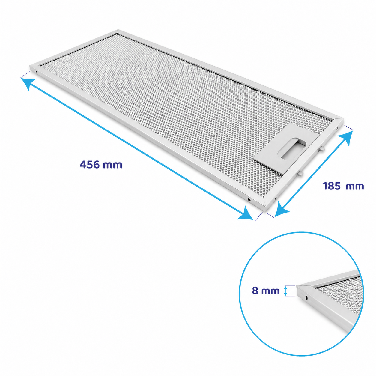 Electrolux Metaalfilter 456x185x8mm 4055241147