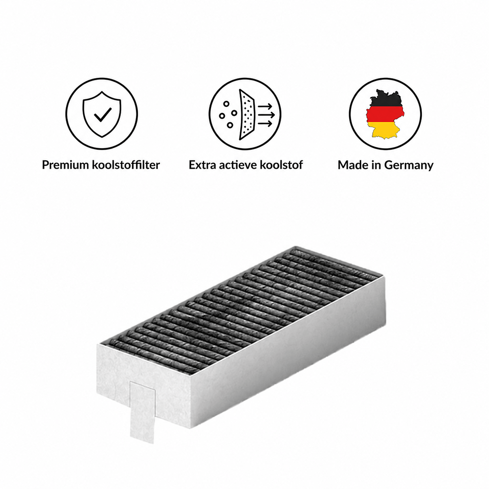 CleanAir Premium Koolstoffilterset Made in Germany met Extra Actieve Koolstof geschikt voor Siemens set 17007113 / HZ9VRUD0