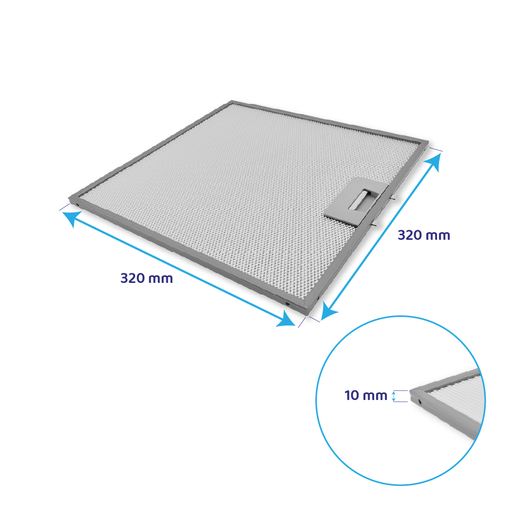Electrolux Metaalfilter 320x320x8mm 50268967002