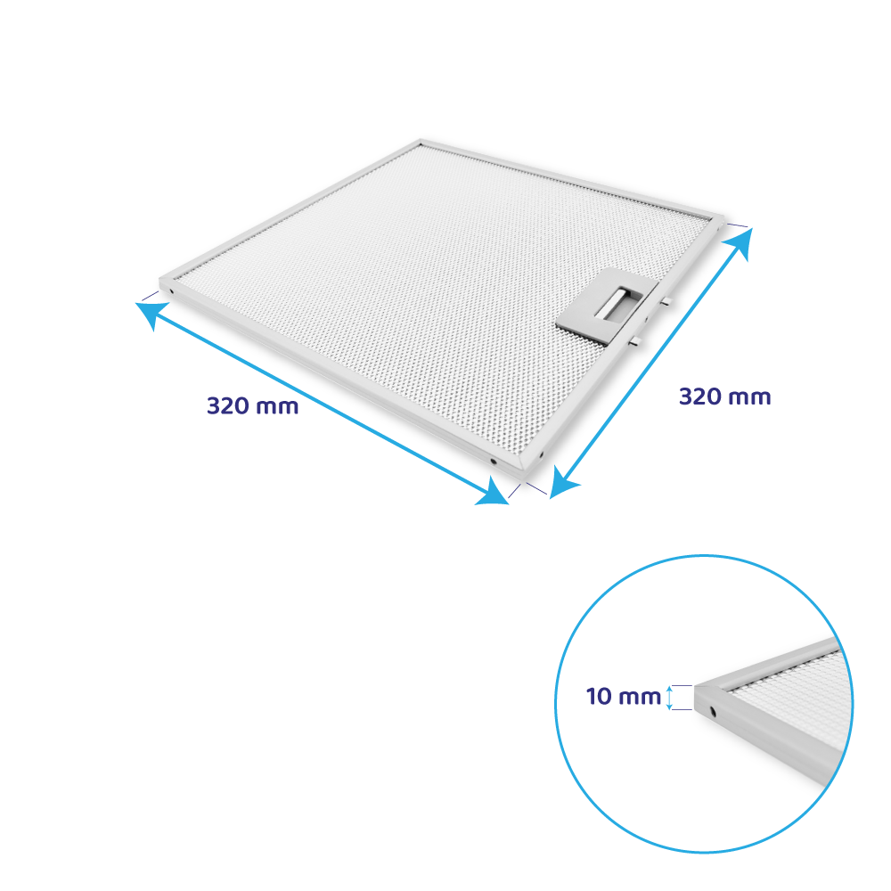 Elica Metaalfilter 320x320mm GF02HB
